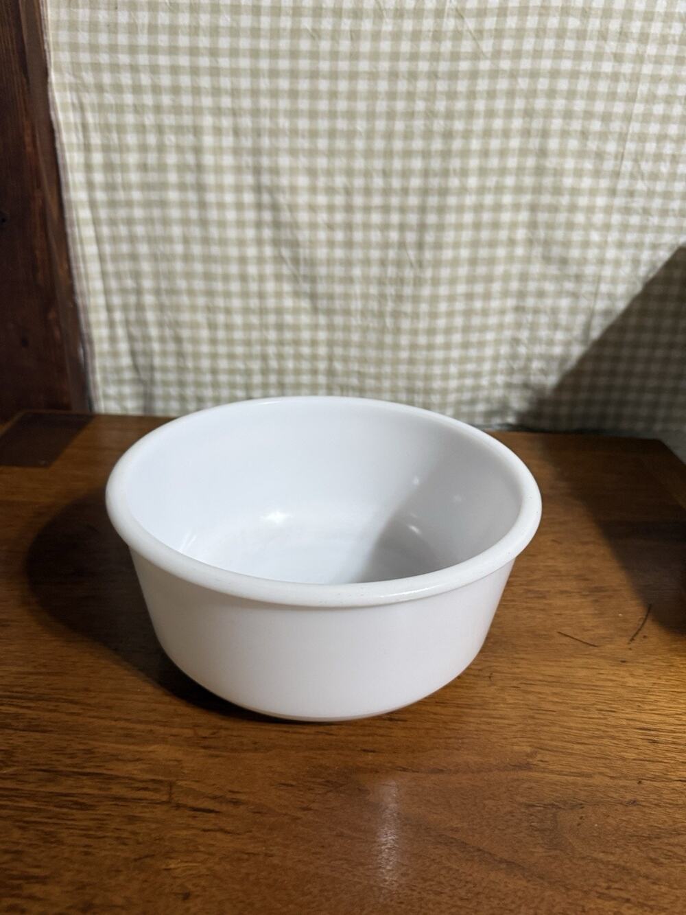 Vintage White Milk Glass Stand Mixer Mixing Bowl Large 9-Inch Unmarked
